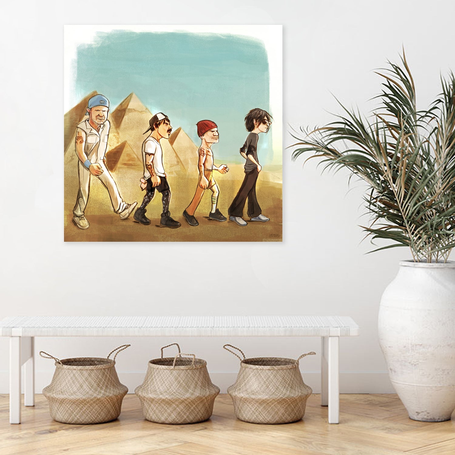 Live at the Pyramids by Charlie Casado on GIANT ART - yellow character design