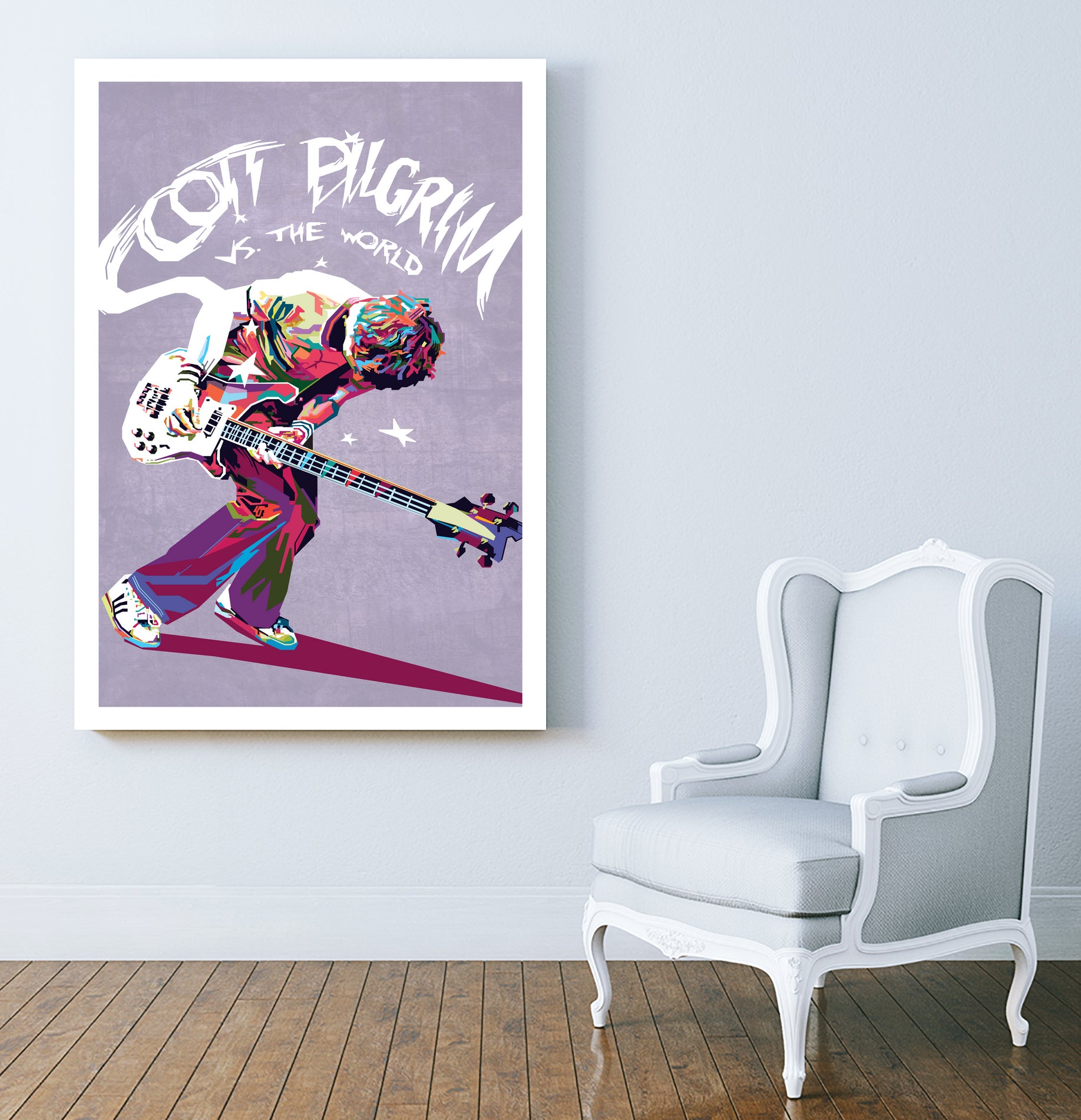 Scott Pilgrim vs The World by johan musa on GIANT ART - red photo illustration