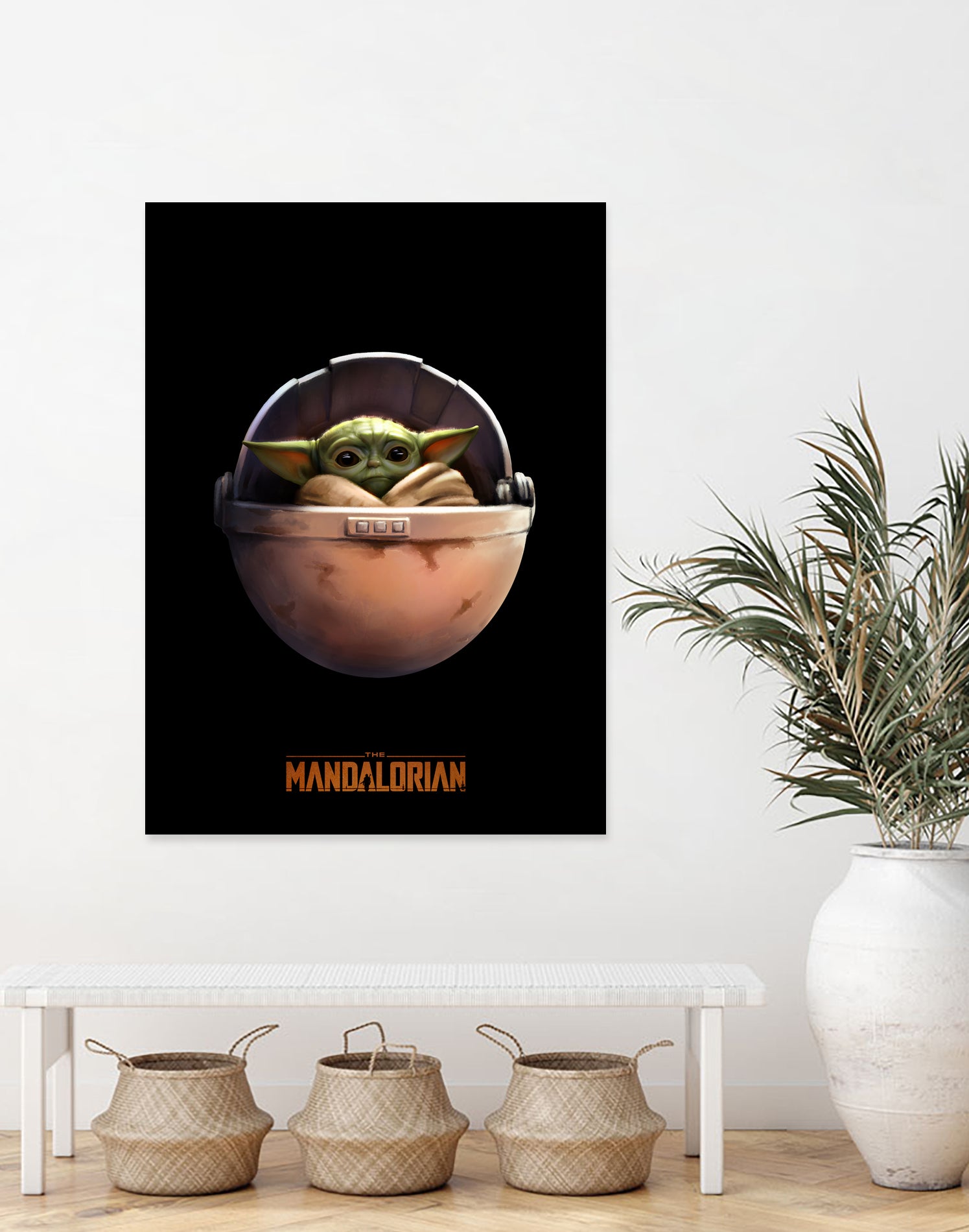 Baby Yoda The Mandalorian by Sundeep Kumar on GIANT ART - green digital painting