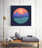 Peaceful Reflection by Rick Crane on GIANT ART - fuchsia digital drawing