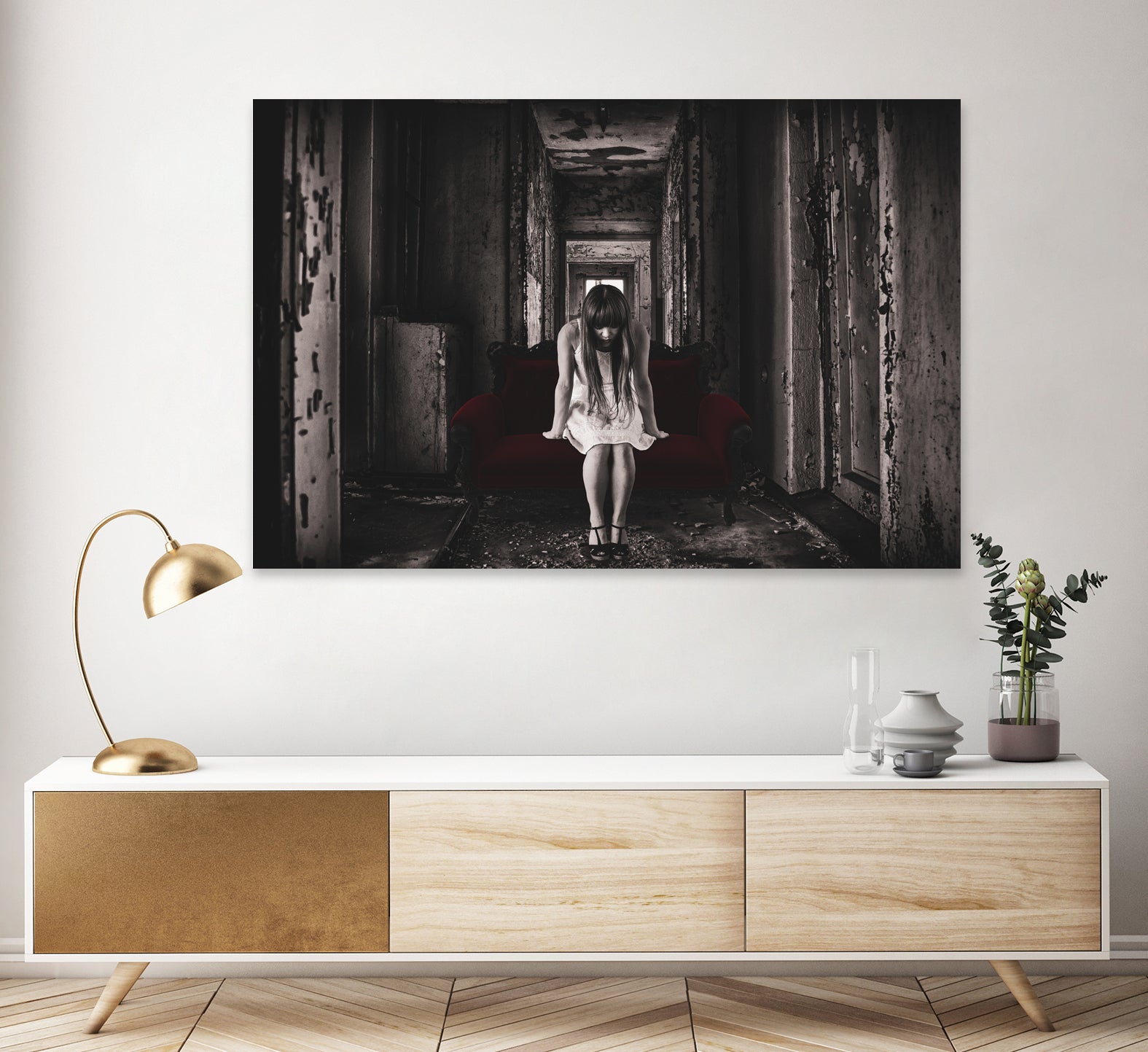You Can't Go Back Home by Randy Turnbow on GIANT ART - red photo manipulation