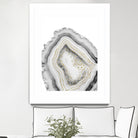 White Agate Gold Foil Glam #1 #gem #decor #art by Anita & Bella Jantz on GIANT ART - gray photo illustration