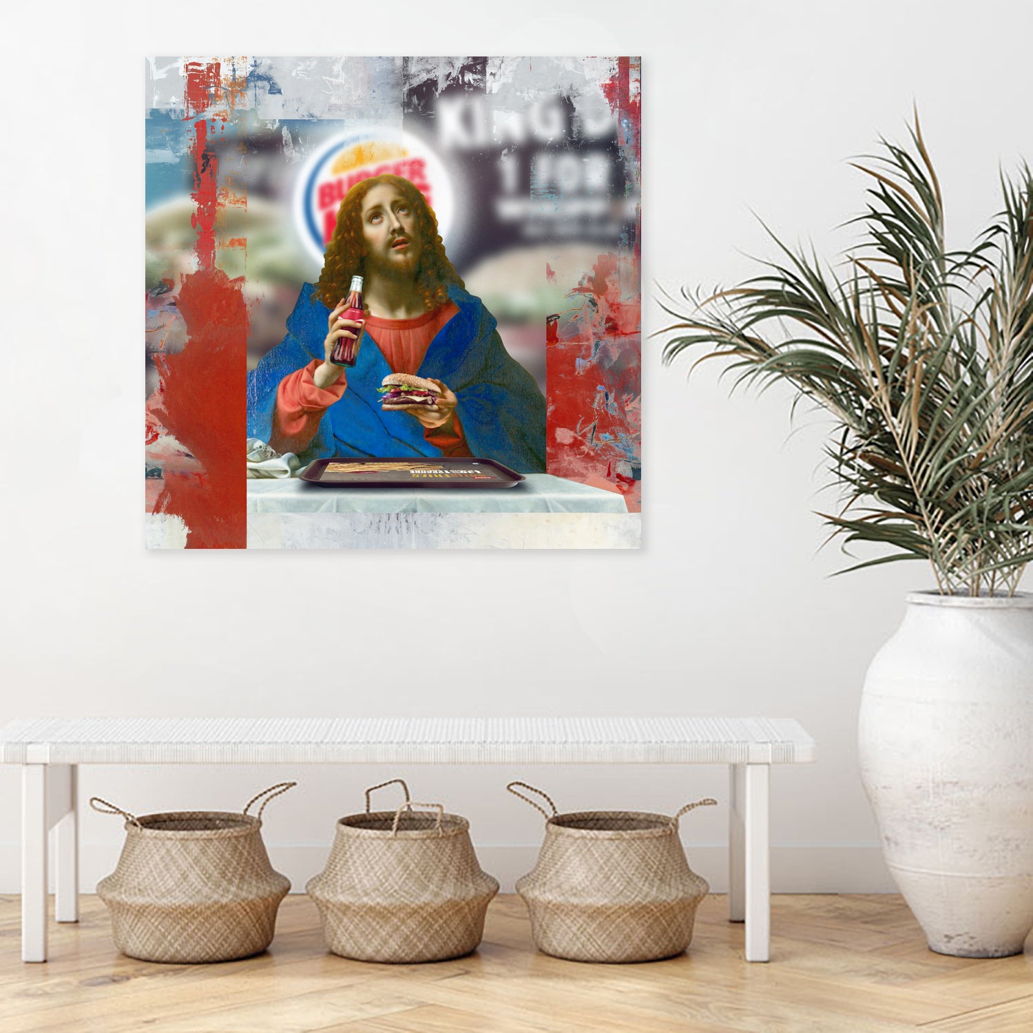 This means my body and this means my blood by José Luis Guerrero on GIANT ART - red photo manipulation