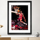 Michael Jordan by Igor Moura on GIANT ART - red digital painting