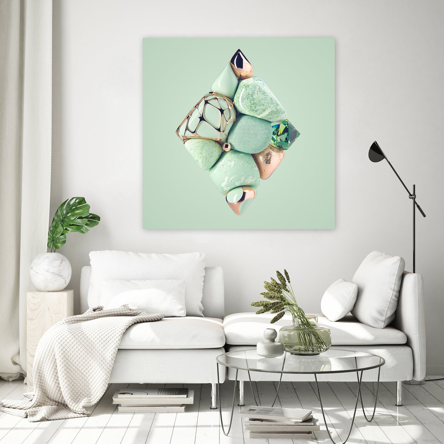 N°346 by Roman Bratschi on GIANT ART - green 3d art