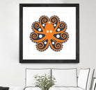 AMALFI OCTOPUS by Thomas Fernez on GIANT ART - orange digital drawing