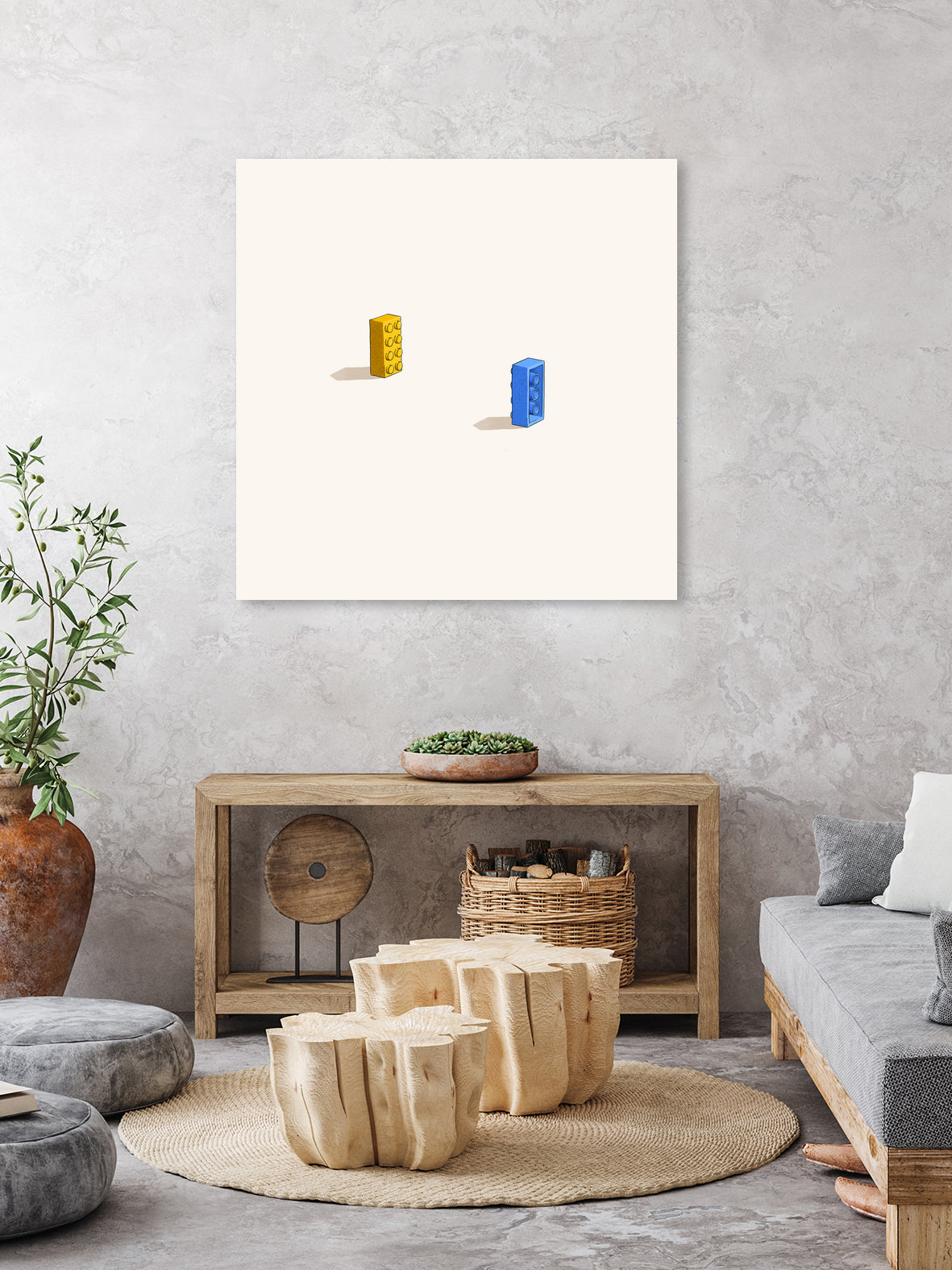 Six feet apart by Jason Ratliff on GIANT ART - yellow digital painting