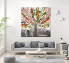 Vintage Blooming New York by Bianca Green on GIANT ART - gray photo manipulation