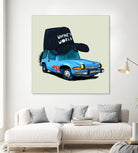 rideOrama wayne´s World by Camilo Suarez on GIANT ART - blue digital painting