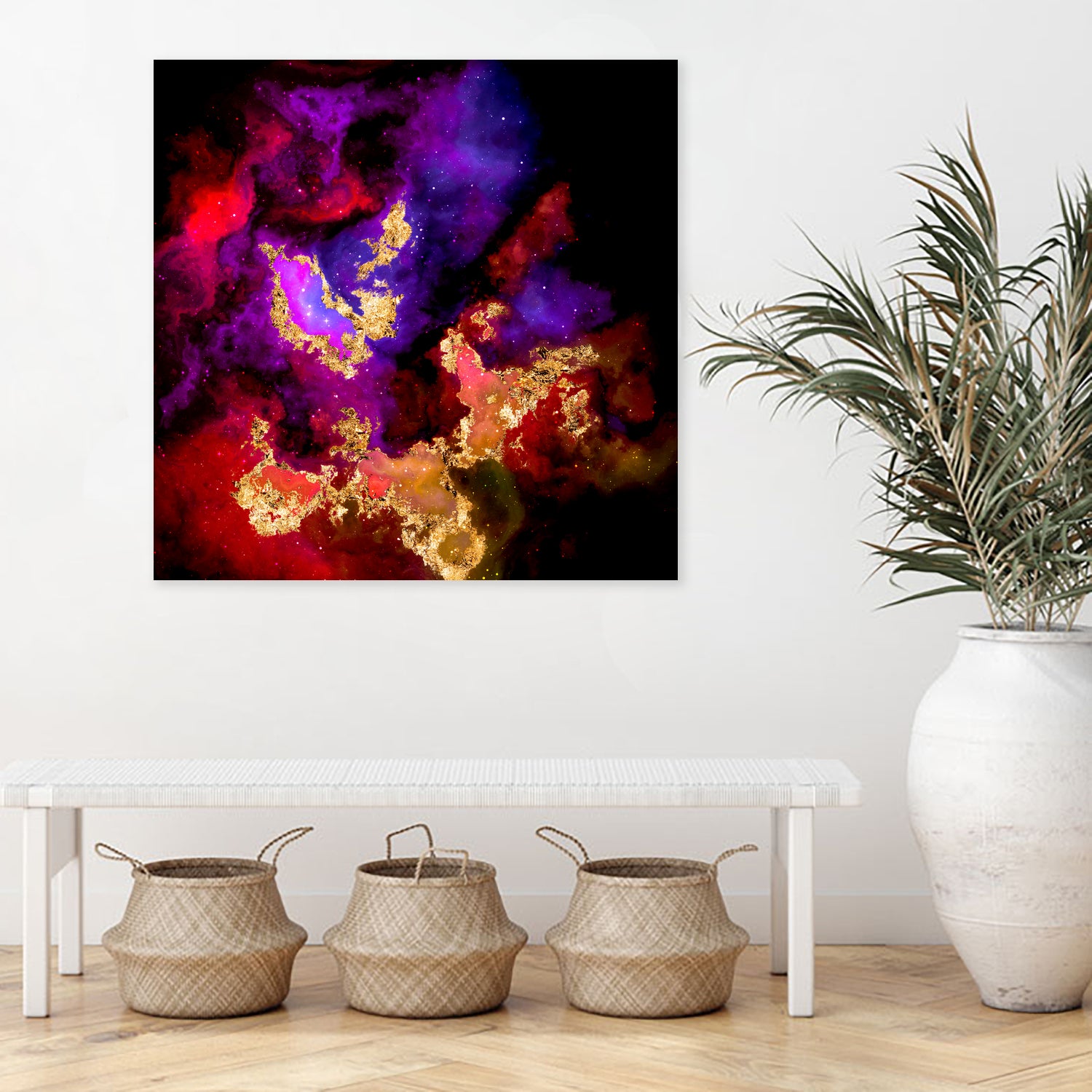 100 Nebulas in Space 058 by Raul Andre Petrasanta on GIANT ART - red digital painting