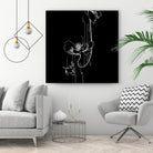 Garden Black by Aimer Heinz on GIANT ART - black vector illustration