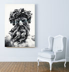 Zeus the king of gods by Menelaos Trompoukis on GIANT ART - gray digital painting