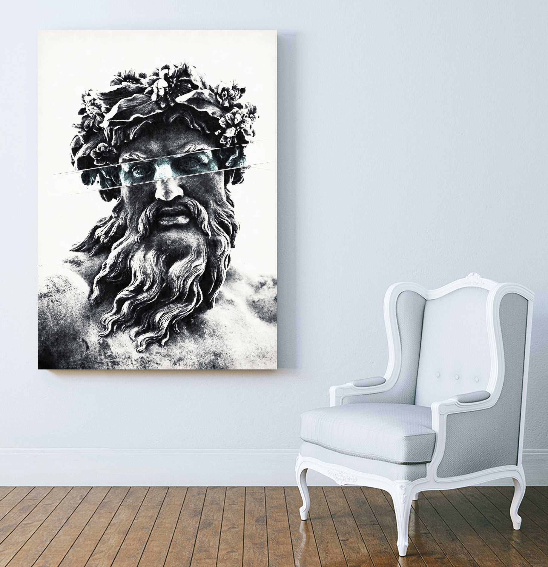 Zeus the king of gods by Menelaos Trompoukis on GIANT ART - gray digital painting