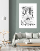 MIKE SCHMIDT 500 HR by Lewis Lenoble on GIANT ART - black mixed media