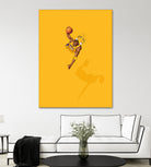 Frequent Fliers / Kobe by Jason Ratliff on GIANT ART - yellow digital painting