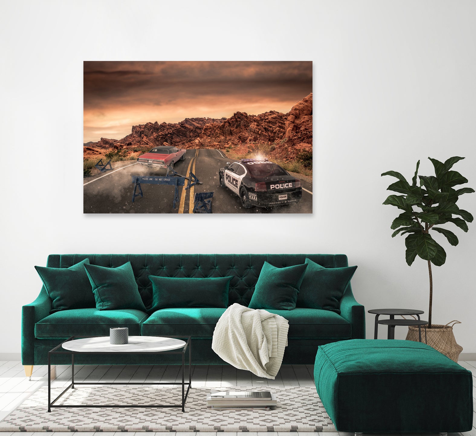 The Chase by Randy Turnbow on GIANT ART - orange photo manipulation