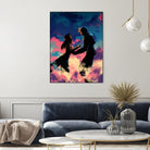 Squall and Rinoa couple FFVIII by MCAshe 24 on GIANT ART - blue digital painting