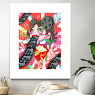 Contando películas by Victoria Fernández Bravo on GIANT ART - pink digital drawing