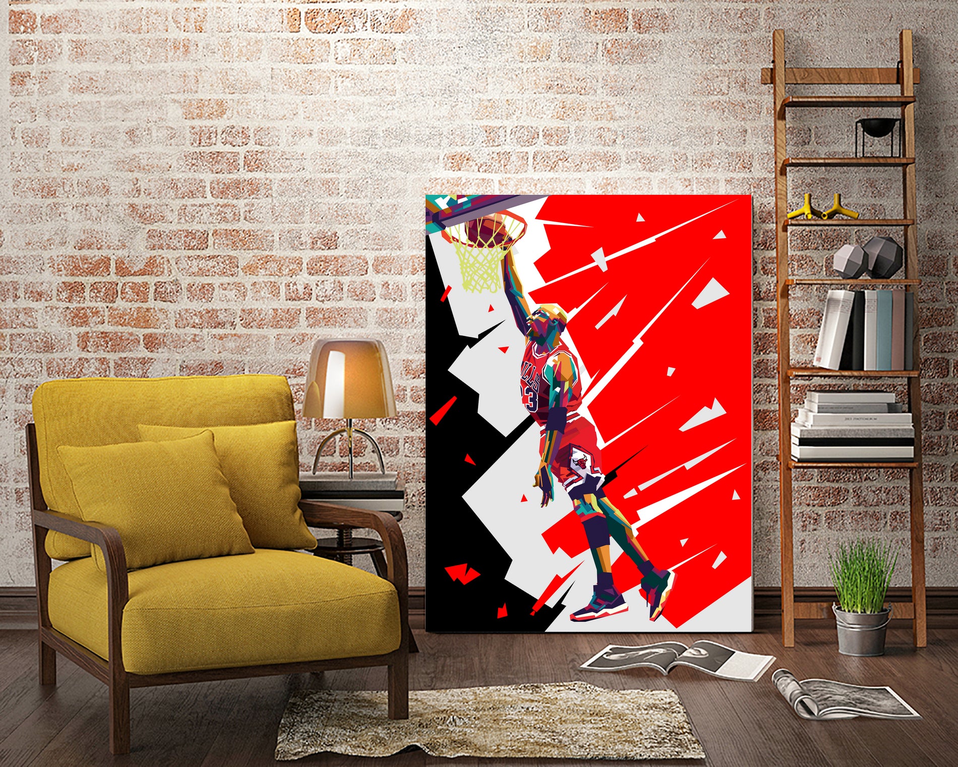 michael jordan by yahya agustiono on GIANT ART - white photo illustration