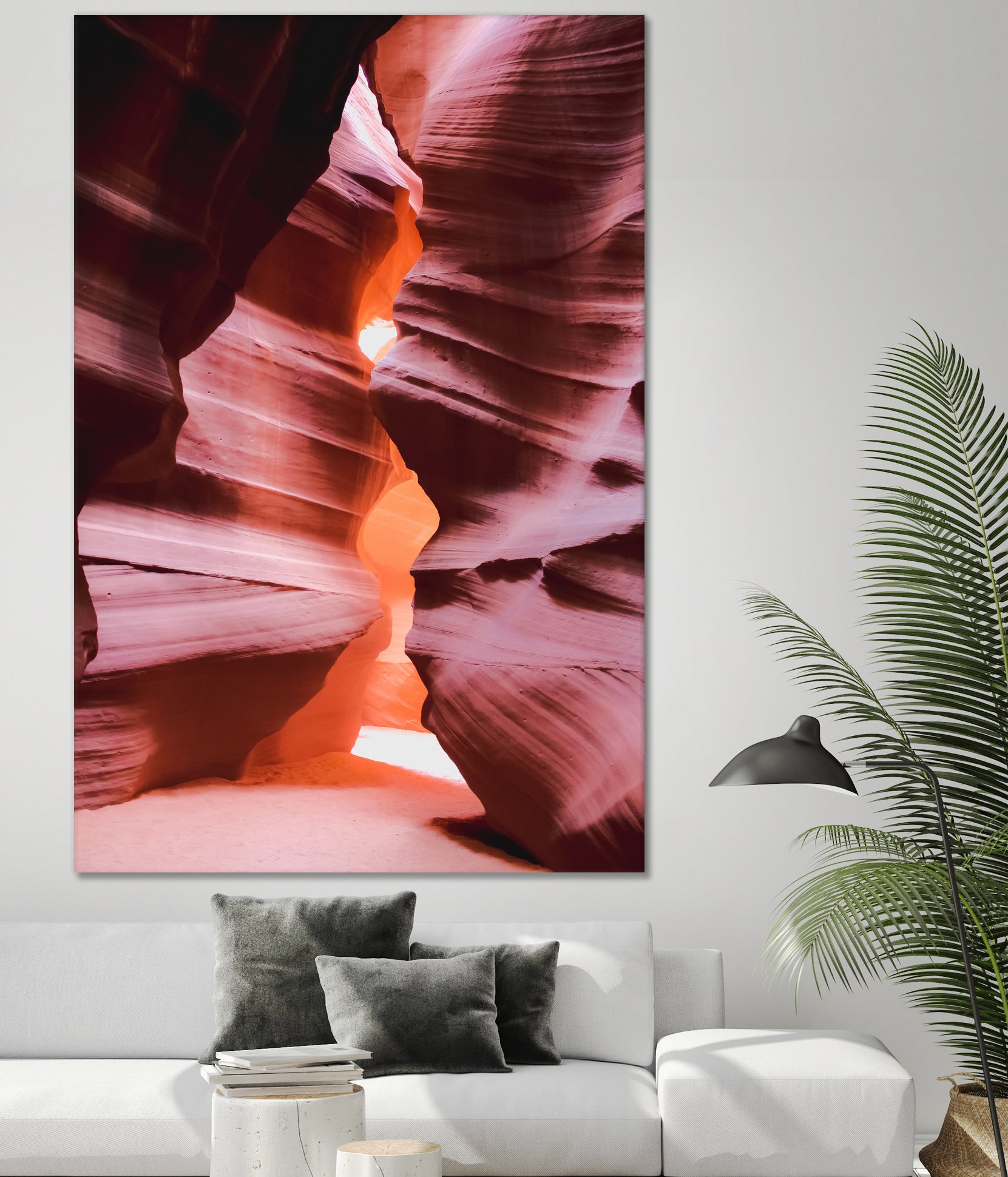 Cave in the desert at Antelope Canyon Arizona USA by sutee monchitnukul on GIANT ART - orange photo manipulation