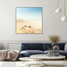 Empty Beach by Dmitry Belousov on GIANT ART - yellow photo illustration