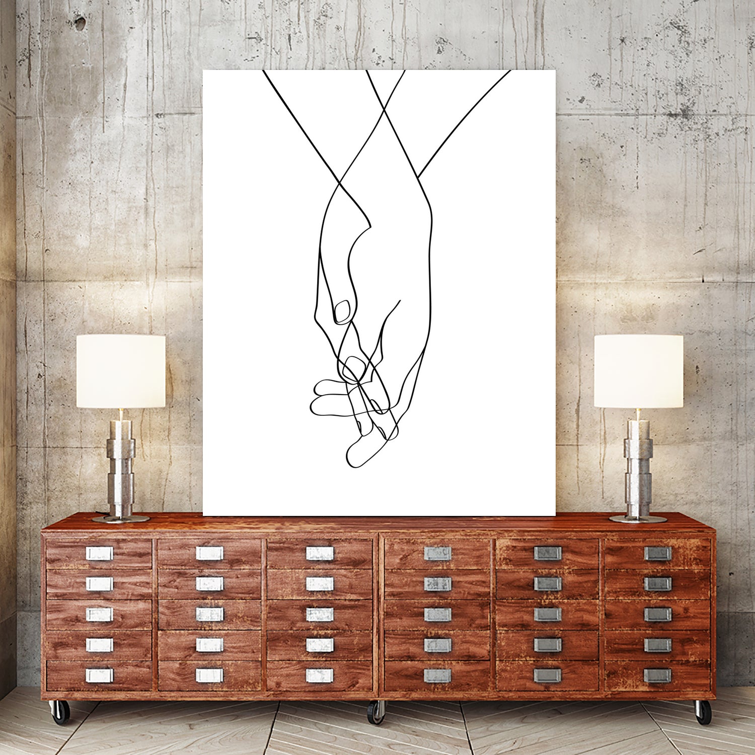 Lovers Hands by Faruk Soyarat on GIANT ART - white digital painting