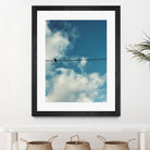 The lonely bird by Tiago França on GIANT ART - blue photo illustration