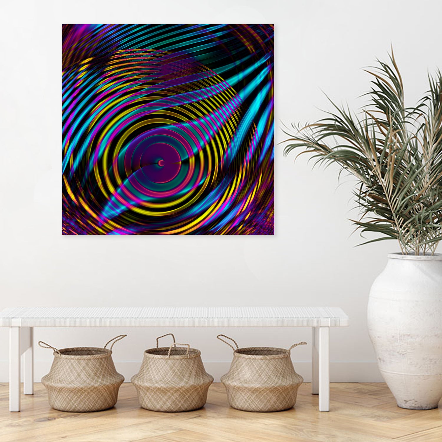 Epicentrum by Iustina Istrati on GIANT ART - fuchsia digital painting