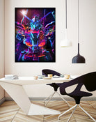 Gun Printcolor Wing by Christian Velazquez on GIANT ART - orange game design