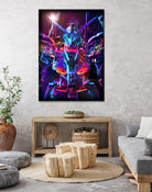 Gun Printcolor Wing by Christian Velazquez on GIANT ART - orange game design