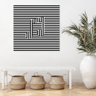 Music Note On Stripes by Georgi Zhelyazkov on GIANT ART - black vector illustration