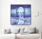 THE HIGH PRIESTESS TAROT CARD by Gloria Sánchez on GIANT ART - blue photo illustration