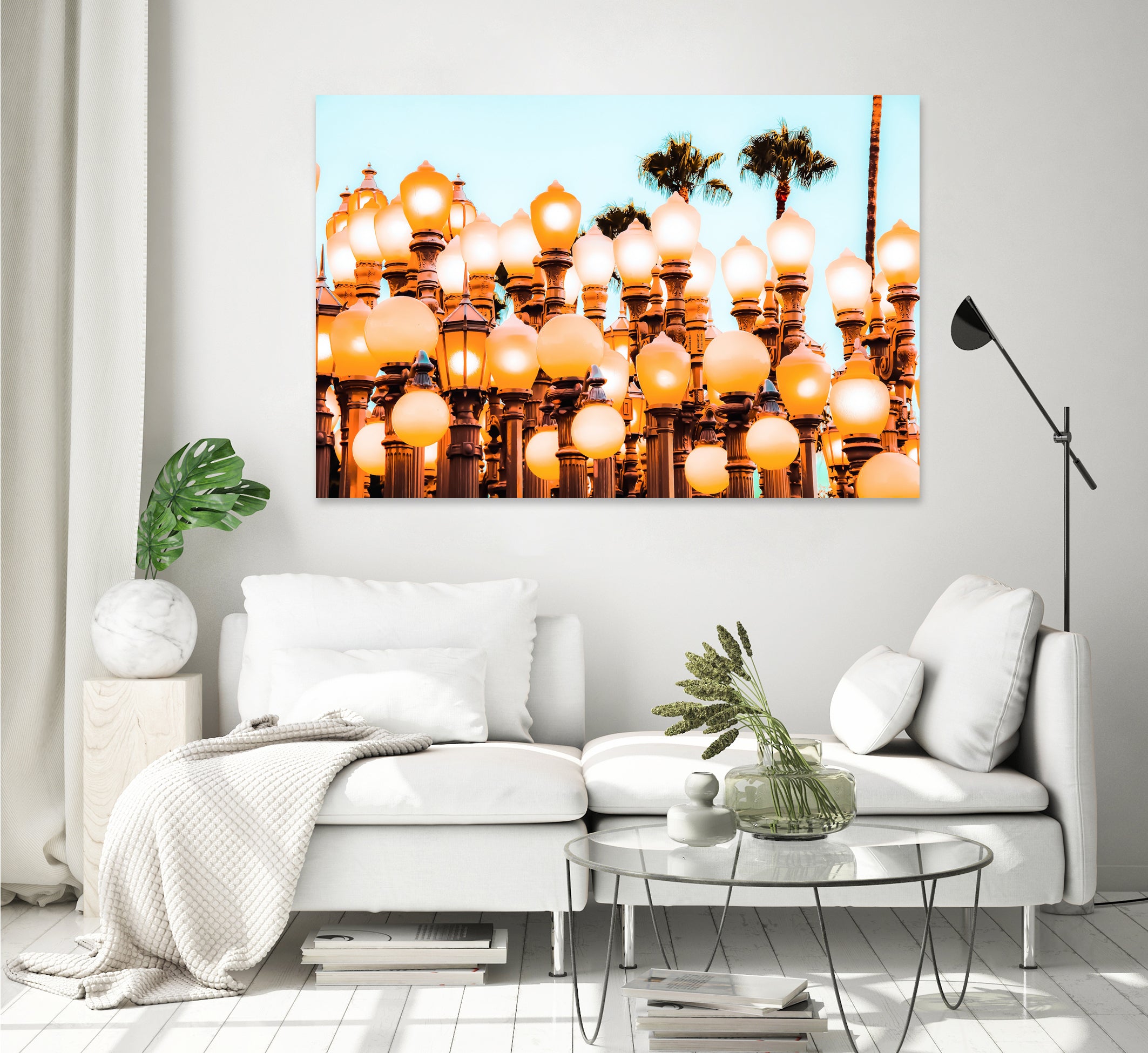 Urban Lights at LACMA art museum, Los Angeles by sutee monchitnukul on GIANT ART - orange photo manipulation