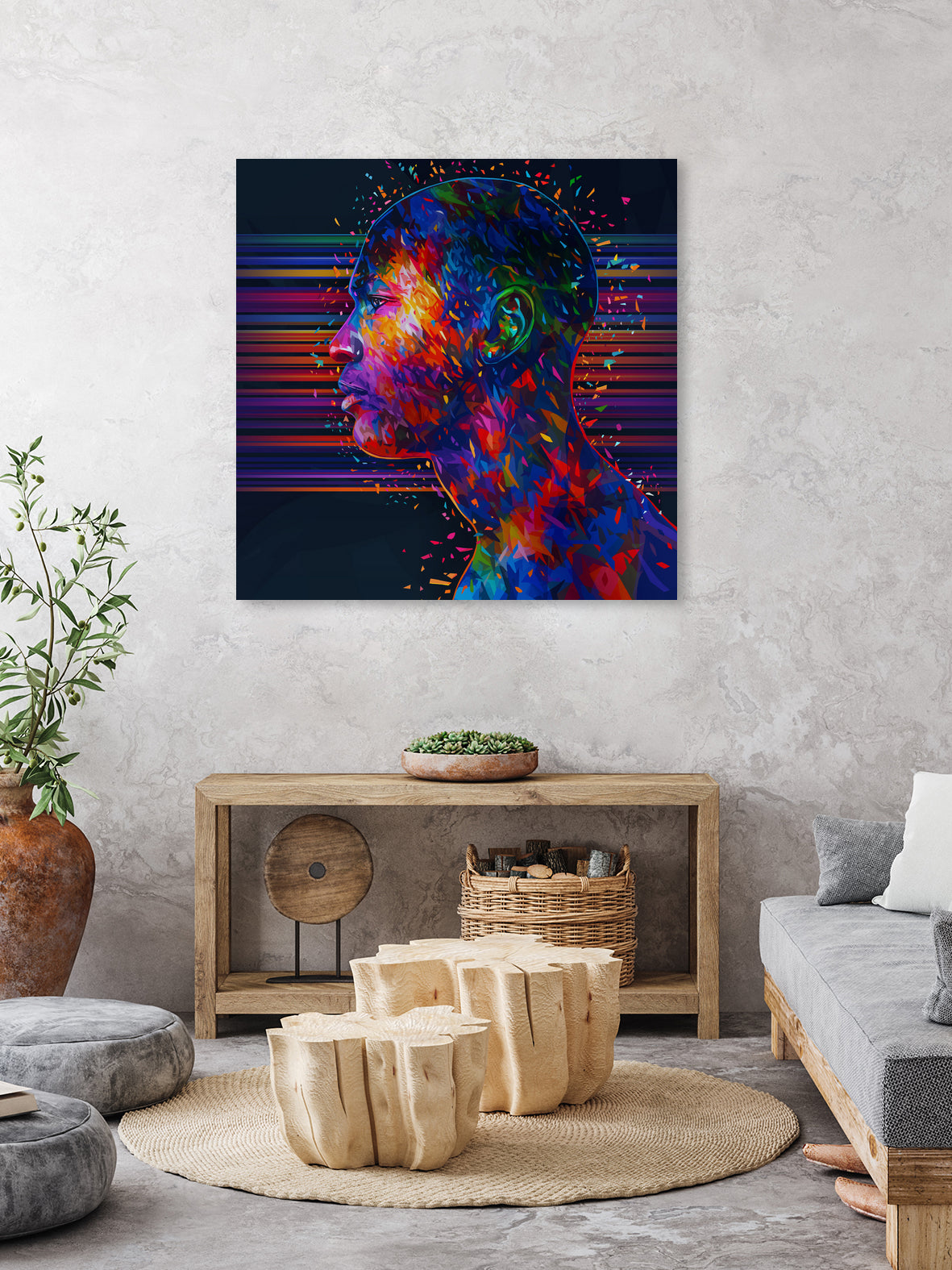 Abstract Jordan by Alessandro Pautasso on GIANT ART - fuchsia digital painting