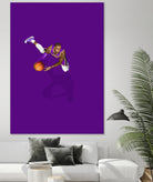 Frequent Fliers / LeBron by Jason Ratliff on GIANT ART - fuchsia digital painting