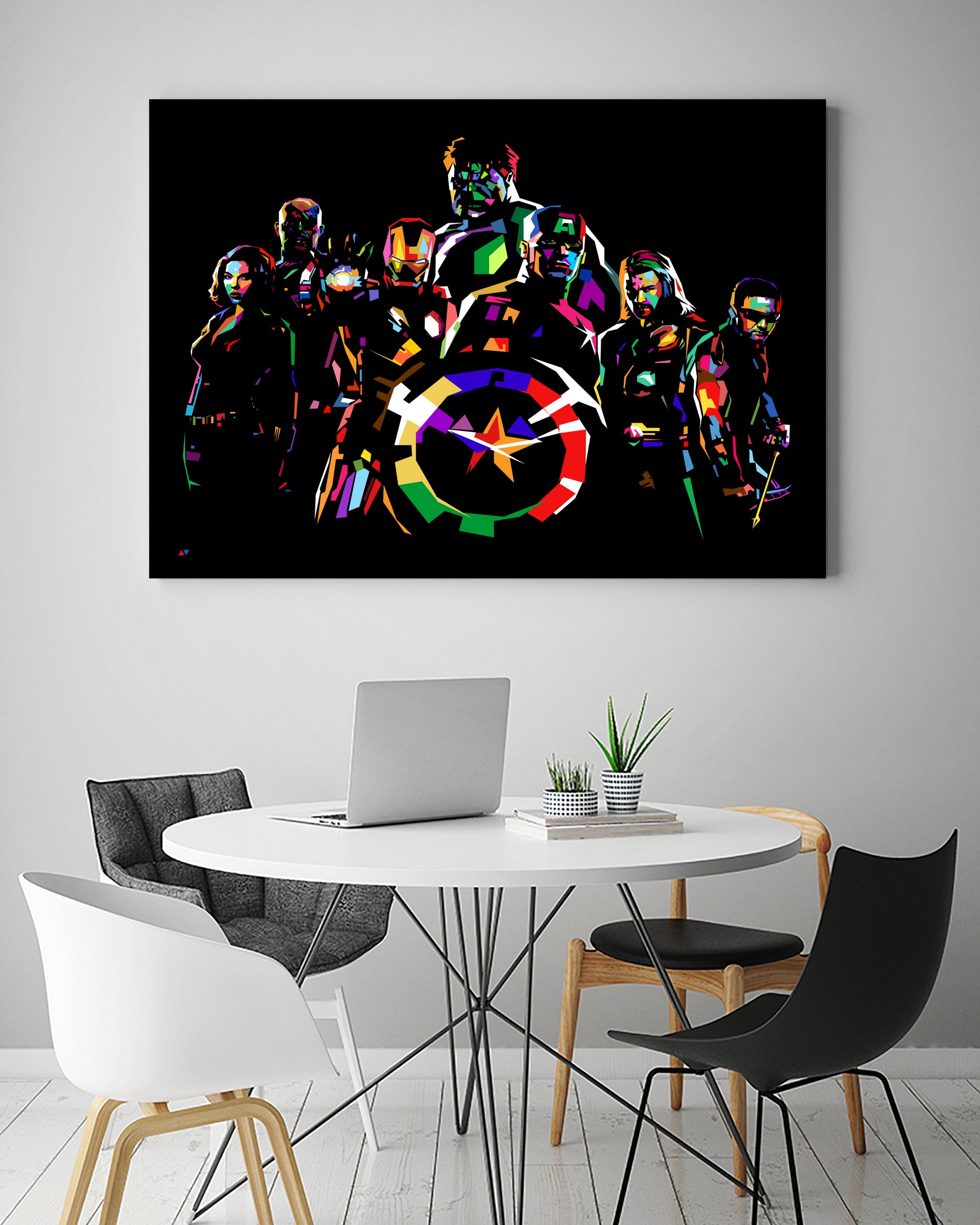 avengers pop art wpap by Ahmad Nusyirwan on GIANT ART - black digital drawing