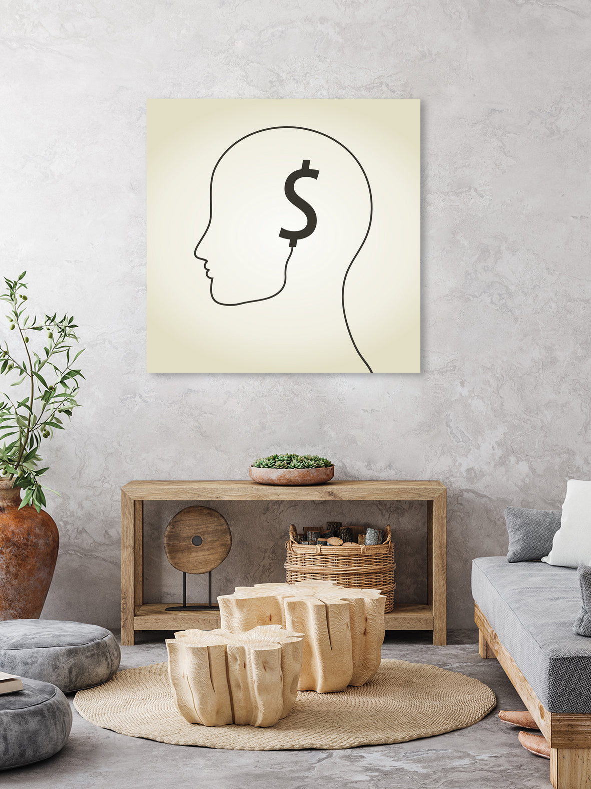 Dollar a head by Aleksandr Vector on GIANT ART - white vector illustration