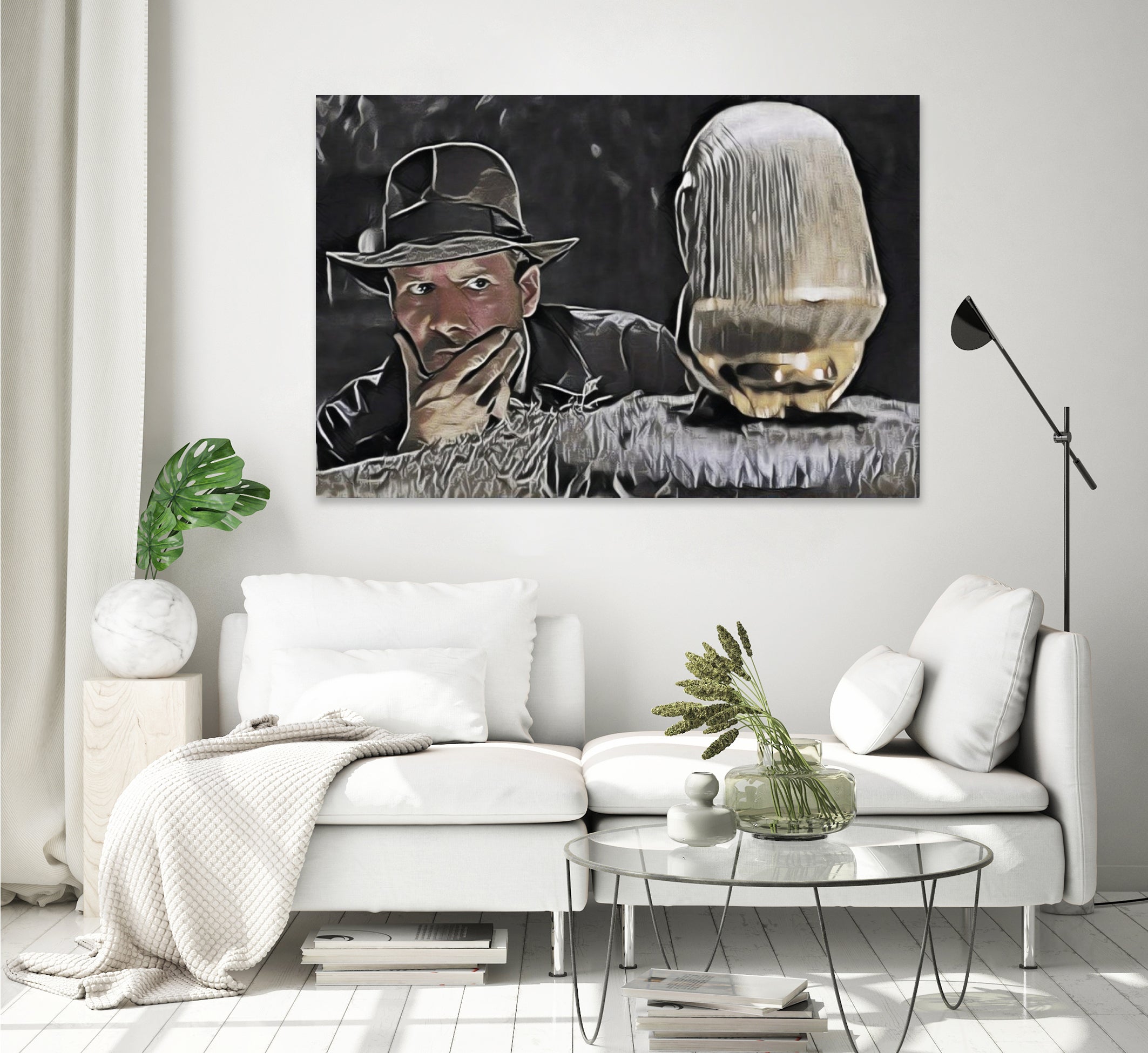 Indiana Jones Surprised Mistery Damned Hidden Treasur by Luis Lonn on GIANT ART - black cartooning