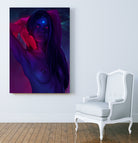 Indigo Beauty by Francois Martin Painchaud on GIANT ART - blue character design