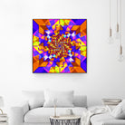 Spiral Squares by Pete Smith on GIANT ART - fuchsia digital painting