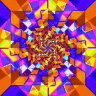 Spiral Squares by Pete Smith on GIANT ART - fuchsia digital painting