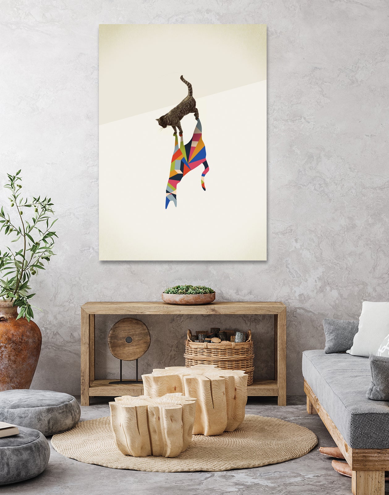 Walking Shadow, Cat by Jason Ratliff on GIANT ART - photo illustration