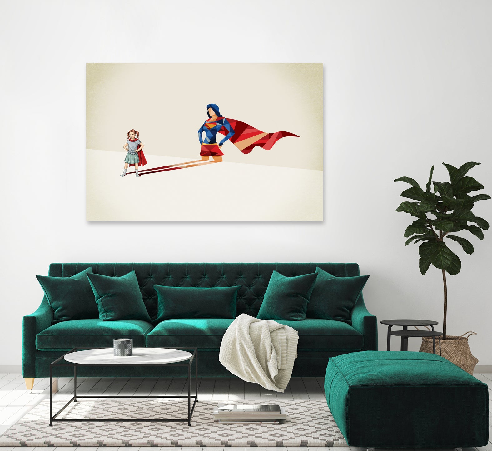 Walking Shadow, Heroine by Jason Ratliff on GIANT ART - white digital painting