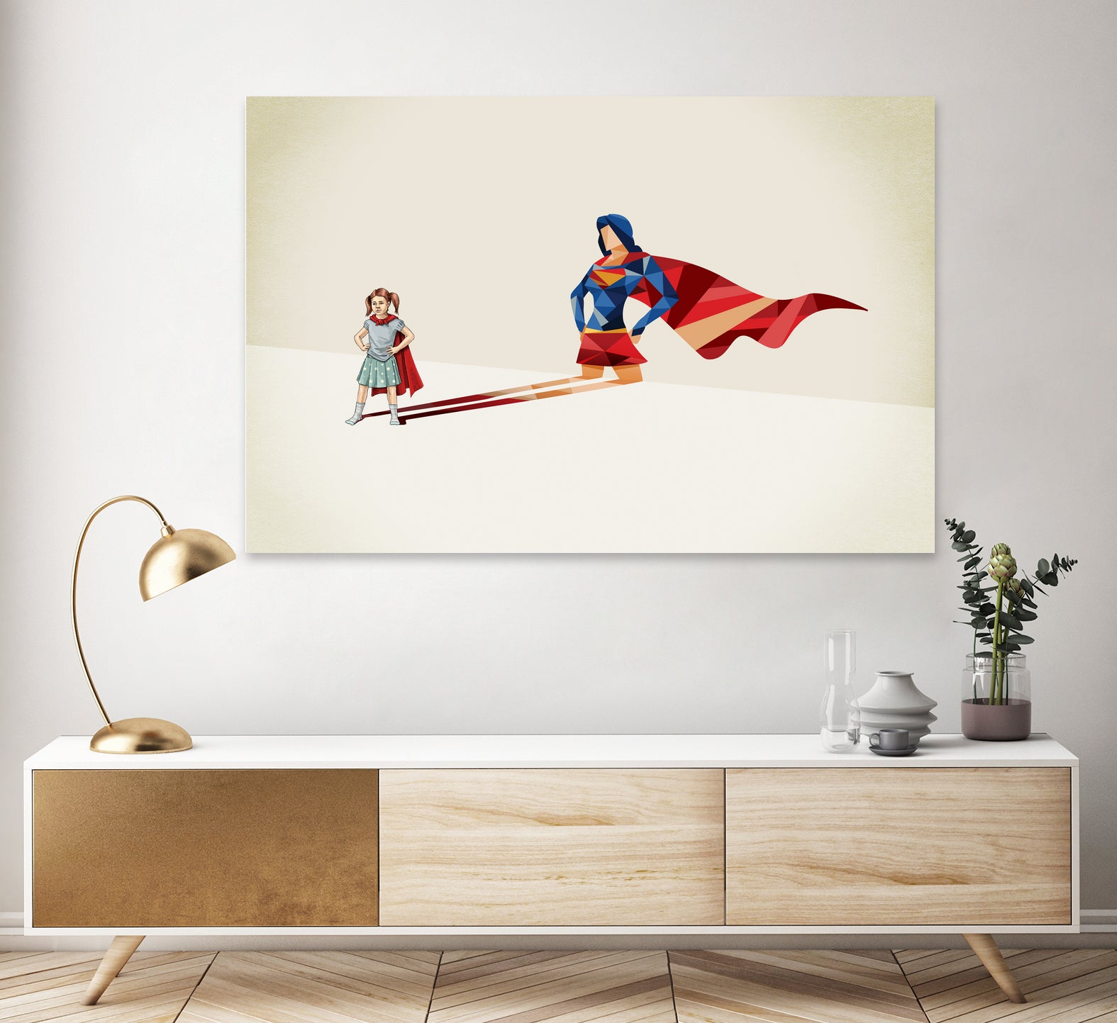 Walking Shadow, Heroine by Jason Ratliff on GIANT ART - white digital painting