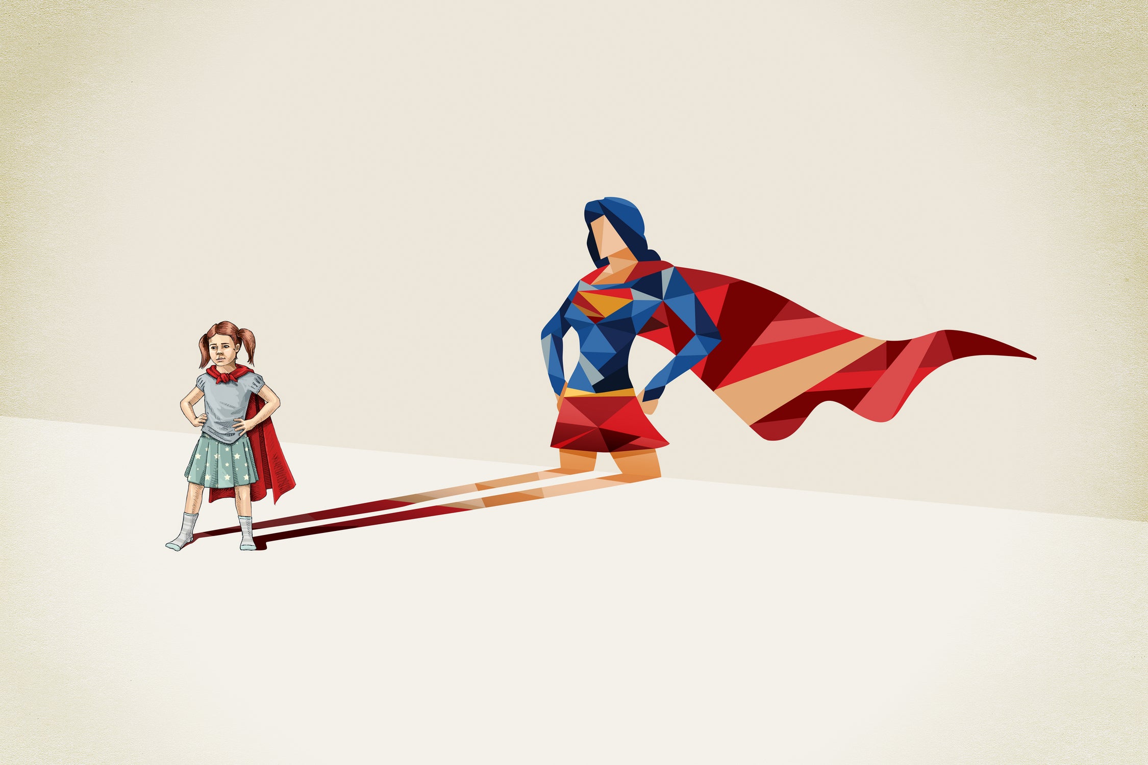 Walking Shadow, Heroine by Jason Ratliff on GIANT ART - white digital painting
