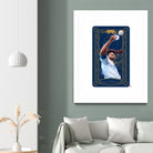Dodgers Tarot: The High Priestess by Claudia Labarca on GIANT ART - blue digital painting