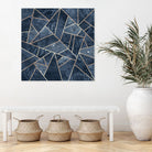 Doft Dark Blue Stone by Elisabeth Fredriksson on GIANT ART - blue digital painting