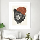 Zissou the Bear by Laura Graves on GIANT ART - red digital drawing