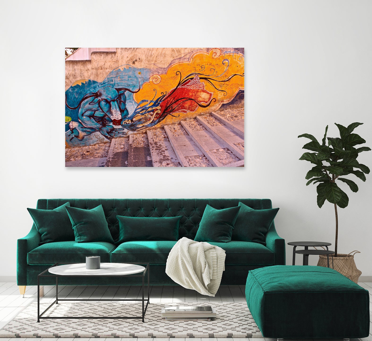 Sueños Del Minotauro by Luke Robertson on GIANT ART - blue photo manipulation