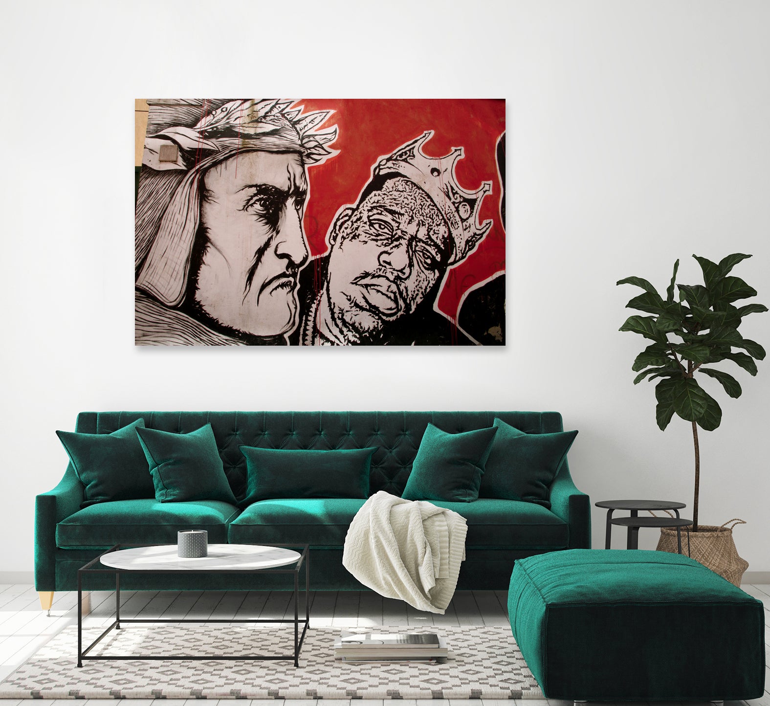 Biggie by Luke Robertson on GIANT ART - red photo manipulation